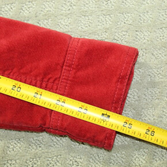 Mossimo Supply Co Women's S Red Velour Peacoat with Large Buttons - Picture 5 of 6